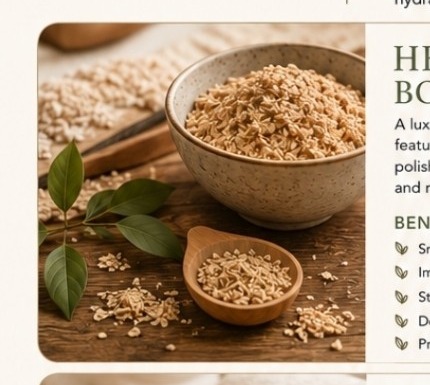 Herbal grains used in body treatment